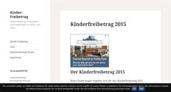 Desktop Screenshot of kinder-freibetrag.com