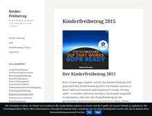 Tablet Screenshot of kinder-freibetrag.com